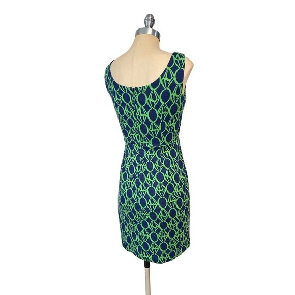 Lilly Pulitzer Green & Blue Evie Dress Size Small - Picture 4 of 6